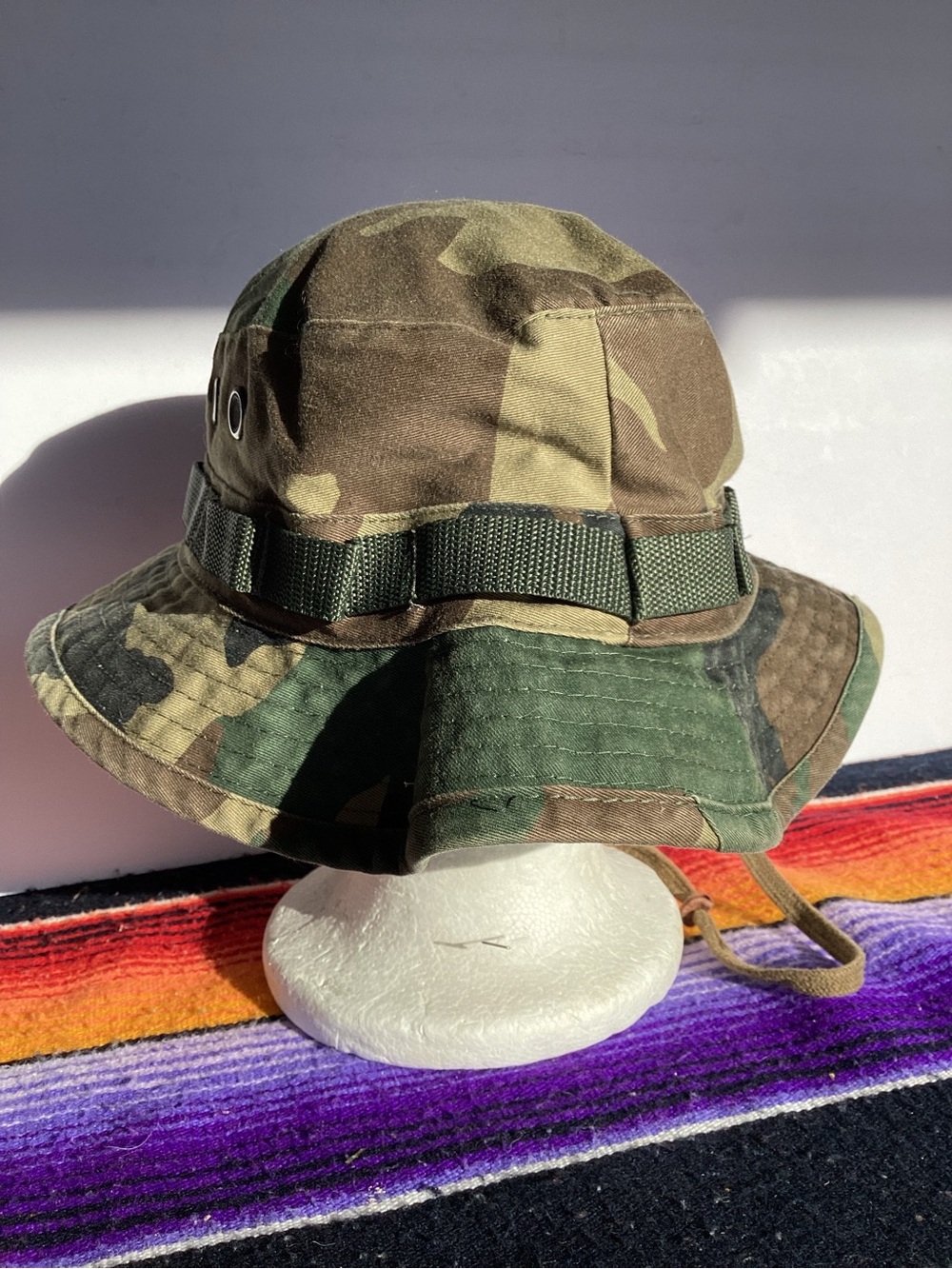 U.S. army Camo hot weather camo bucket hat type 2 size 8 - Picture 3 of 9